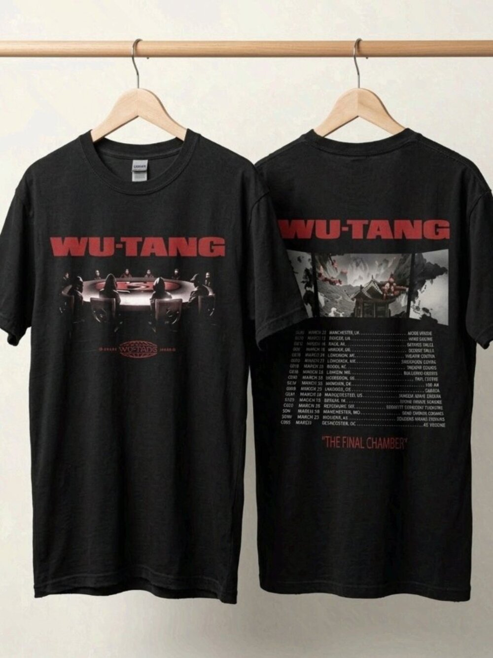 Wu-Tang Clan Final Chamber Tour 2026 T-Shirt Reprint Concert Tee